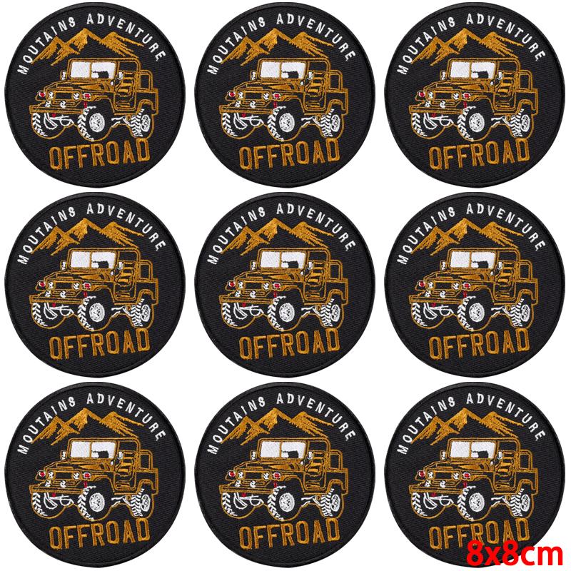 10Pcs/Lot Landscape Outdoor Patch Iron On Embroidery Patches For Clothing Thermoadhesive Patches On Clothes Wilderness Patch