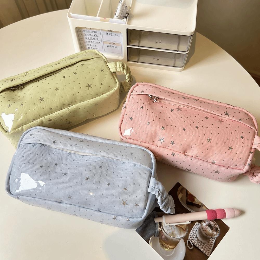 Portable Pen Bag Large Capacity Stationery Bag Kawaii Pencil Case Students
