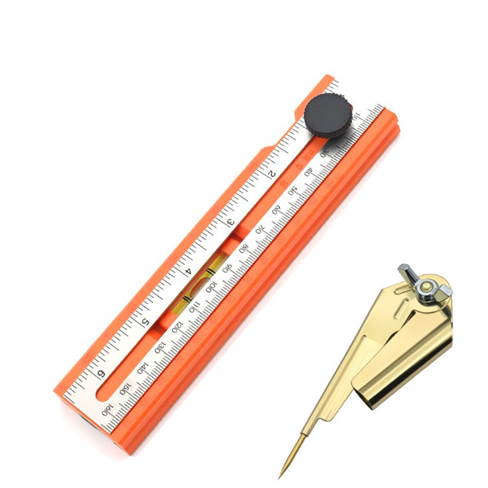 Складная разметочная линейка для деревообработчика, горизонтальная база для разметки с пузырьками, многофункциональная позиционирующая линейка со шкалой, измерительный инструмент