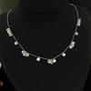 Starry Sky Pure Silver Diamond Set Necklace, Unique Design, Versatile Clavicle Chain, Stacked Style, Sweater Chain, Female