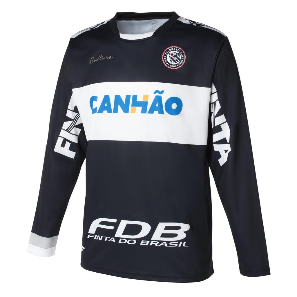 FINTA Мужская футбольная тренировочная рубашка с длинным рукавом FTE0022 (05:00) черный