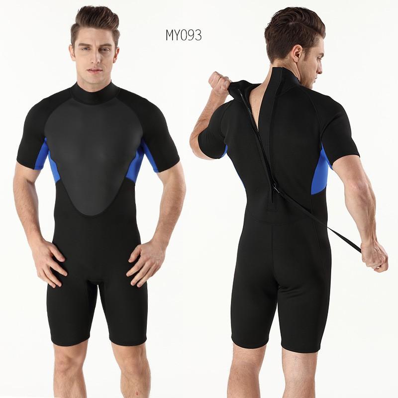 Mens 2mm Shorty Wetsuit Scuba Diving Snorkeling Swimming Water Sports Spring Summer Fall Winter Use