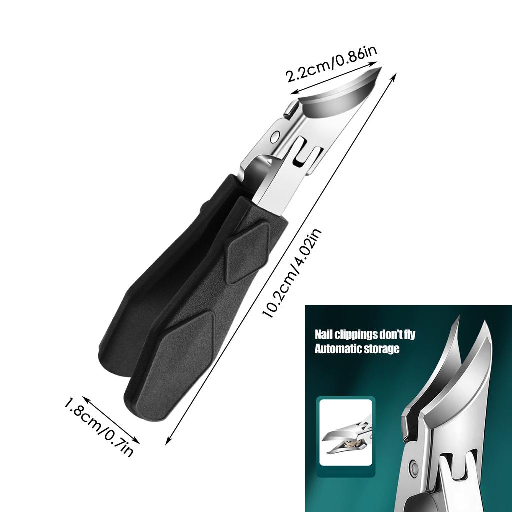 Изогнутые кусачки для ногтей из нержавеющей стали для ногтей на руках и ногах, кусачки, предотвращающие разбрызгивание, средство для удаления кутикулы, кусачки для ногтей