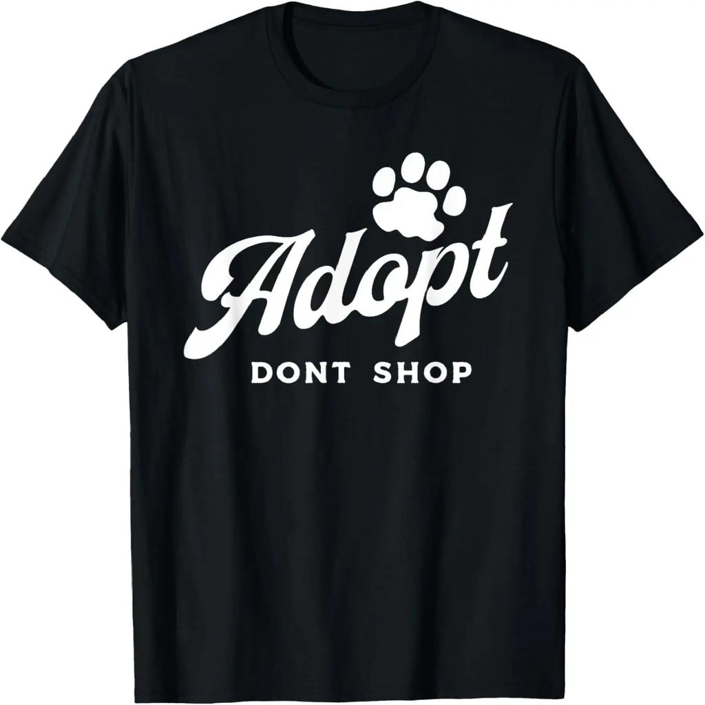 Funny Vintage Adopt Dont Shop - Men Women Tee T-Shirt