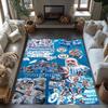 Manchester City Personalized Name Carpet Suitable for Bedrooms Balcony Playrooms Game Room Antislip Carpet Decorate Offices Wedding Party Gift