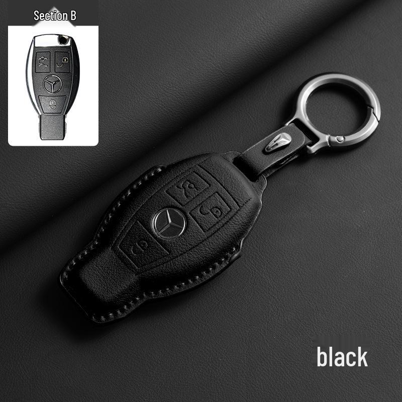 Mercedes-Benz Key Case - Genuine Leather for GLC, GLE, C-Class, E-Class