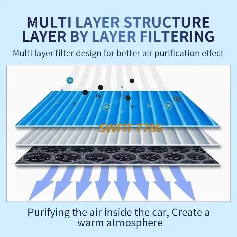 Air Conditioning Cabin Filter For Ford F-150 F150 F 150 2015 - 2022 Ford Expedition Lincoln Navigator 2018 - 2022 7C3Z-9601-A