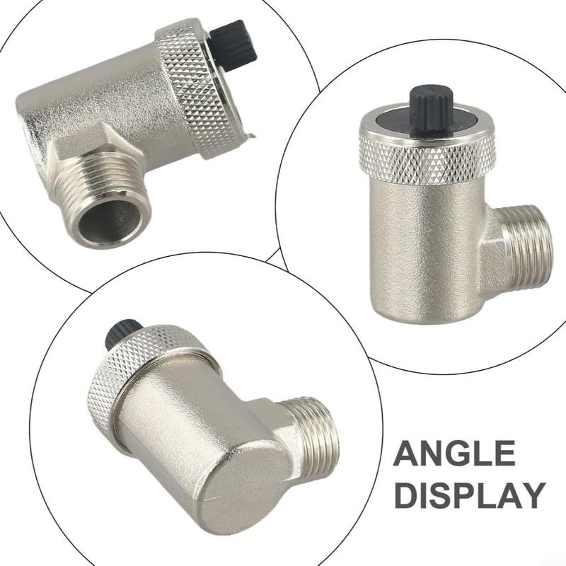 Automatic Quick Bleeder G1/2 Brass Bleed Valve Bleeder External Thread Pressure Relief Valve For Water Heating HVAC System