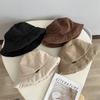 Corduroy Padded Short Eaves Bucket Hat Women Autumn and Winter Thickened Warm Simple Wind Fashion Basin Hat Men