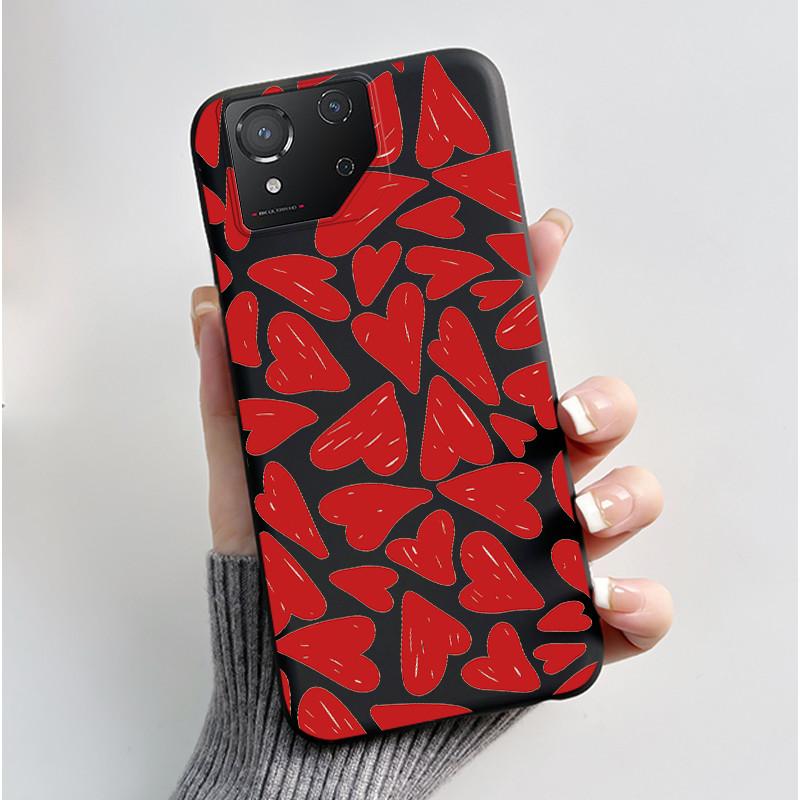 Чехол для Asus ROG Phone 8 Phone8 ROG8 Pro Чехол Роскошный Дракон Милый Крутой Мальчики Девочки Тонкий Черный Матовый Мягкий ТПУ Защитная Задняя Крышка