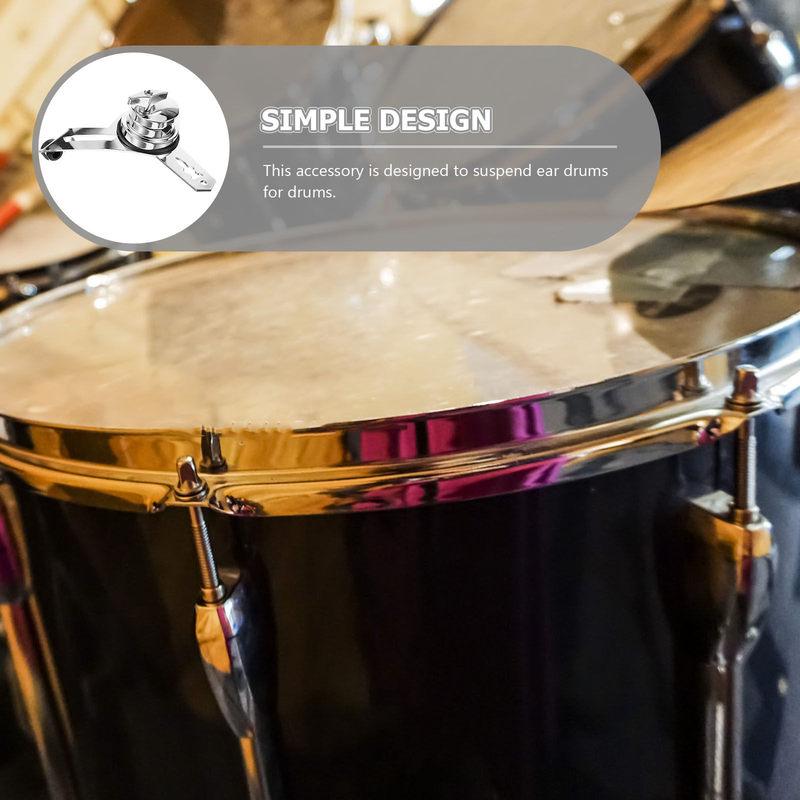 Tom Drum Rim Mount Hanger Heavy-Duty Metal Suspension Rim Holder for Comfortable Playing Compact Drum Hardware Accessory