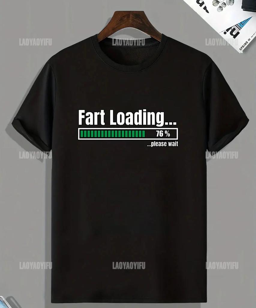 Humor Warning Fart Now Loading Please Stand Back Graphic T-shirt Woman Casual O-neck Loose Tees for Summer Vintage Tops
