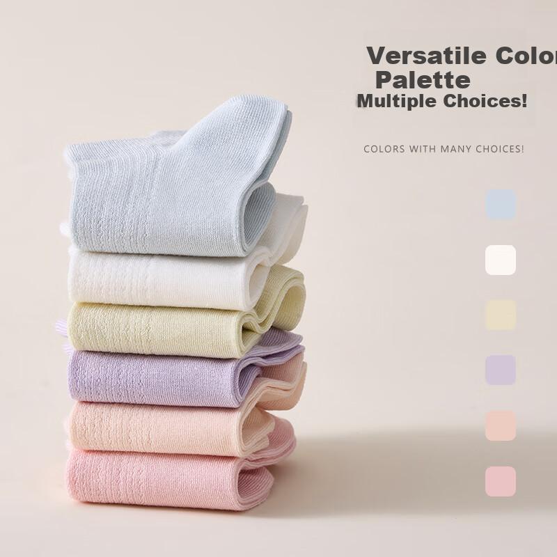 [10A with Mulberry Silk] Women's Socks, Summer Mesh Breathable Odor-Resistant Dopamine Ear-Loop Short Socks