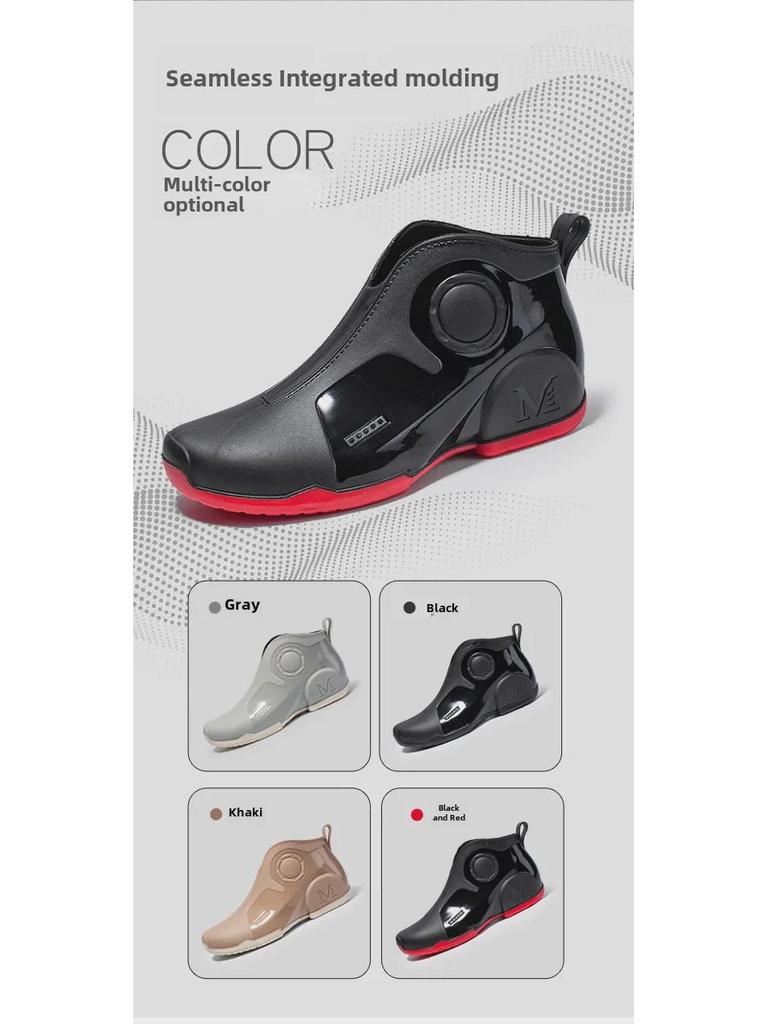 Men's Waterproof Non-Slip Fishing Boots - Durable, Thick-Soled, Warm Rain Footwear.