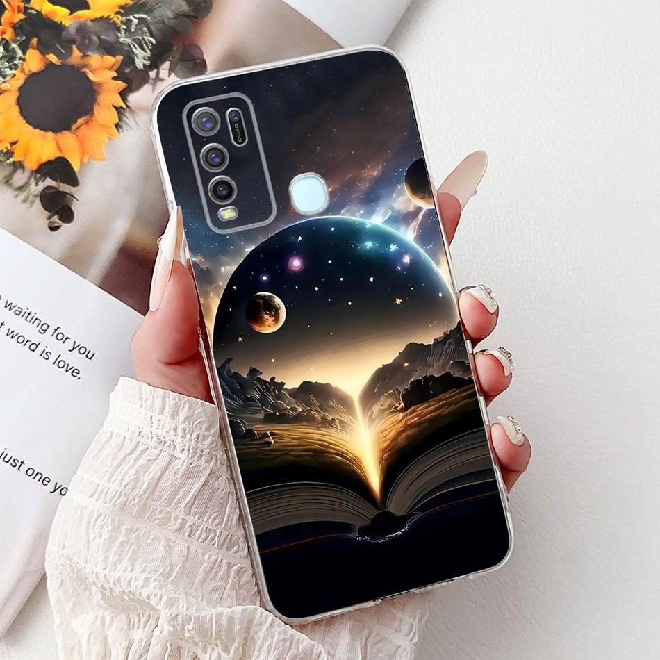 Для Vivo Y50 Y30 Y30i 1935 1938 Крутой Чехол для Телефона с Рисунком Дракона и Тигра Для Vivo Y30 Y30i Y50 Мягкий Силиконовый TPU Чехлы