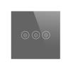 Tuya Zigbee Right-angle Straight Edge Tempered Glass Smart Home Voice Control Smart Touch Light Switch Voice Work with Alexa