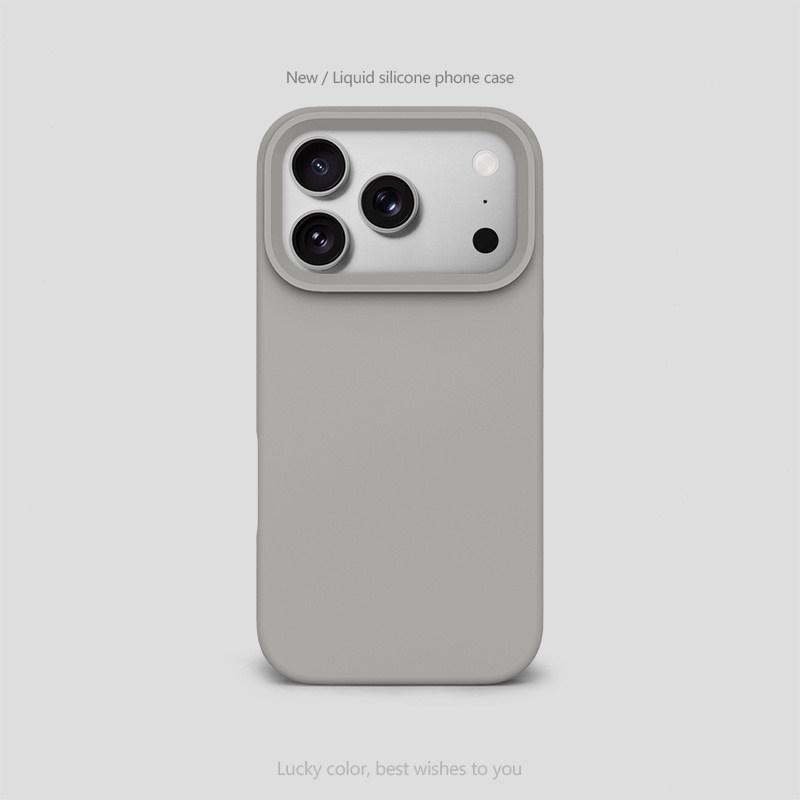 Роскошный Чехол из Жидкого Силикона MagSafe Для iPhone 17 Air 16 15 14 13 Pro Max Однотонный Защитный Мягкий Задний Чехол