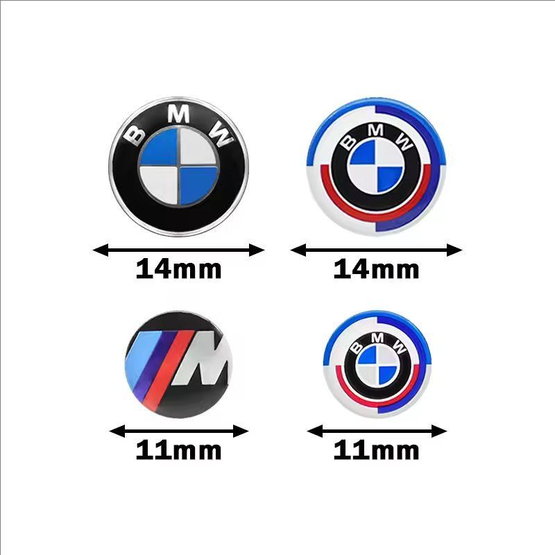 CTCE1 11/14MM 3D Badges Car Key Shell Stickers Remote Control Logo Decal For BMW Performance M1 M2 F32 F30 F20 E90 F30 F87 E46 E60 E87