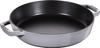 Handle Frying Pan Gray Skillet Both Hands Cast Enamel IH Compatible Japanese Double Handle Frying Pan "Double 26cm" [Authorized Product]