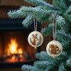 Handmade Christmas Tree Decorations DIY Embroidery Ornament Kit, Hand Sewing Yarn Craft Projects for Adults Felt Hanging Set Tree, Crafts Gift Holiday