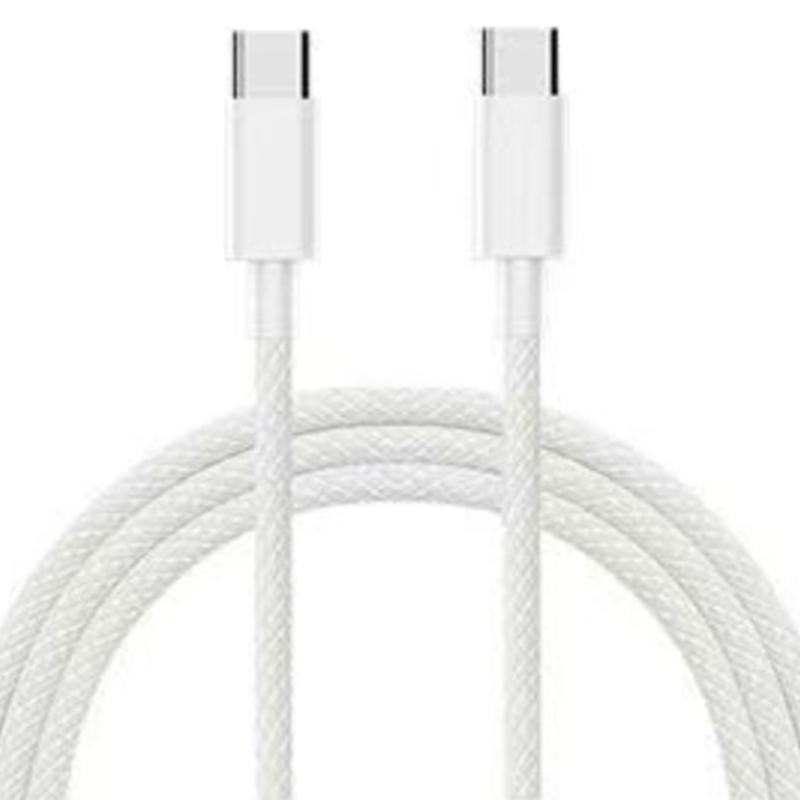 Кабель для передачи данных C-C 60 Вт Быстрая зарядка для iPhone 15 16 Type-C на Type-C Кабель для суперзарядки Телефонный кабель Нейлоновый кабель