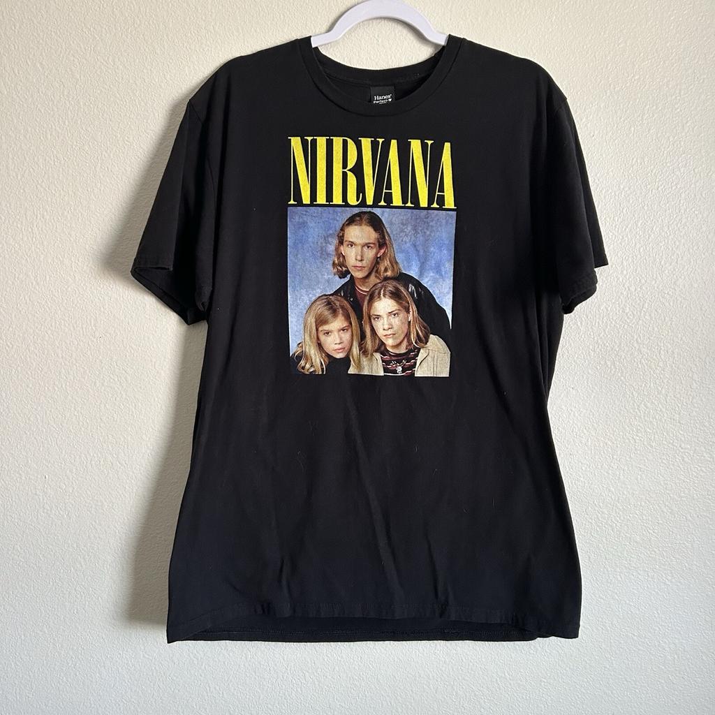 Nirvana\ Hanson Тяжелый Металл Рок Унисекс Хлопок Смешная Футболка Xl