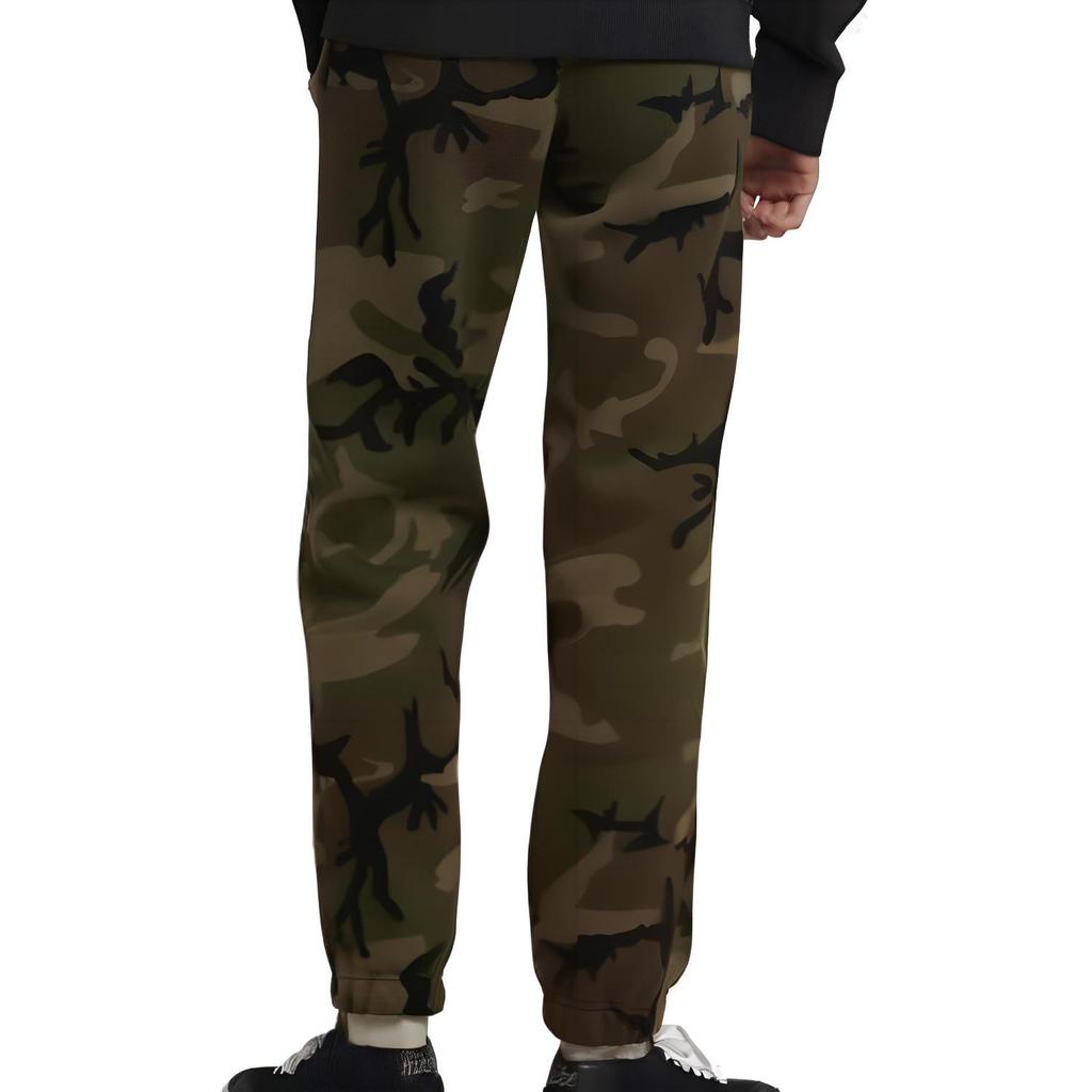 Nike SB Logo Camouflage Print Fleece Comfortable Casual Knit Sports Брюки мужские низ Green AT9884-222