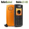 Восстановленный Nokia Разблокированный Оригинальный Nokia X1-00 Одна SIM X1-01 Две SIM GSM моноблок Мобильный телефон с 1 SIM