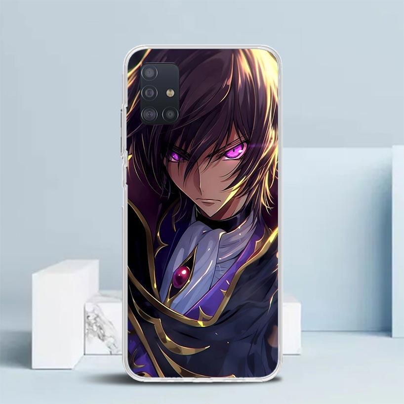Чехол для телефона с аниме Code Geass для Samsung Galaxy A52 A32 A22 A12 A51 A50S A30S A10S Note 20 Ultra 10 S10 Plus A31 A20 A71 A72 Gala
