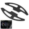 Extend Length Upgrade Carbon Fiber Paddle Shifters Gloss Black Replacement for E46 E90 E92 E93 M3 08‑13Cross Grain