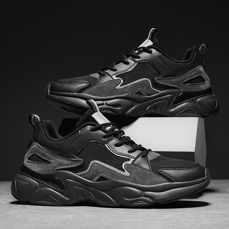 Мужская обувь четыре сезона новая сетчатая дышащая спортивная обувь простая модная платформа молодежная повседневная обувь мужчины