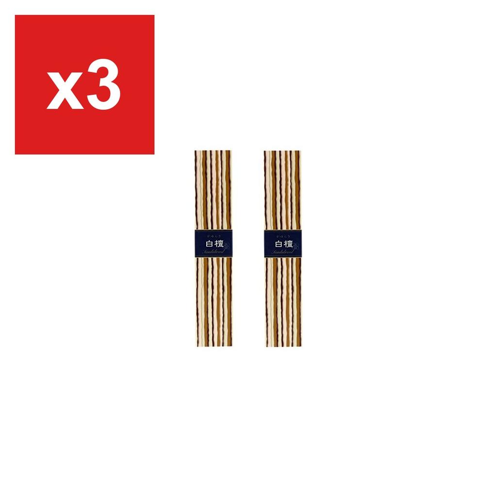 Благовония от Nippon Kodo, Kayuragi Сандал с подставкой, 2 упаковки (Всего 80 палочек)