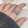 Роскошное многослойное кольцо с жемчугом и цирконием: Модный и уникальный дизайн указательного пальца для женщин