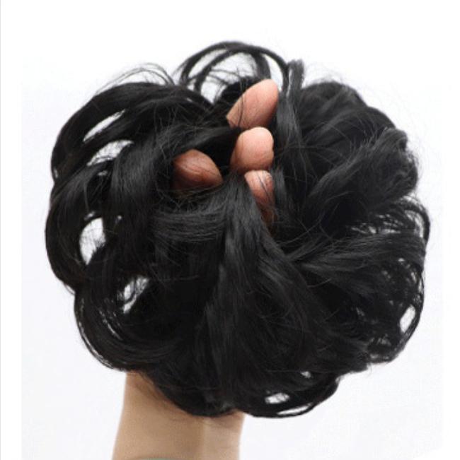 1 шт., резинки для волос из синтетических шиньонов, наращивание волос, накидка на хвост, булочка, аксессуары для волос
