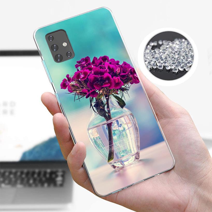 Фиолетовые Лавандовые Цветы Чехол для Телефона для Samsung Galaxy A12 A22 A32 A42 A52 A51 A50S A20S A10S A41 A31 A21S A40 A30S A20E A71 A70