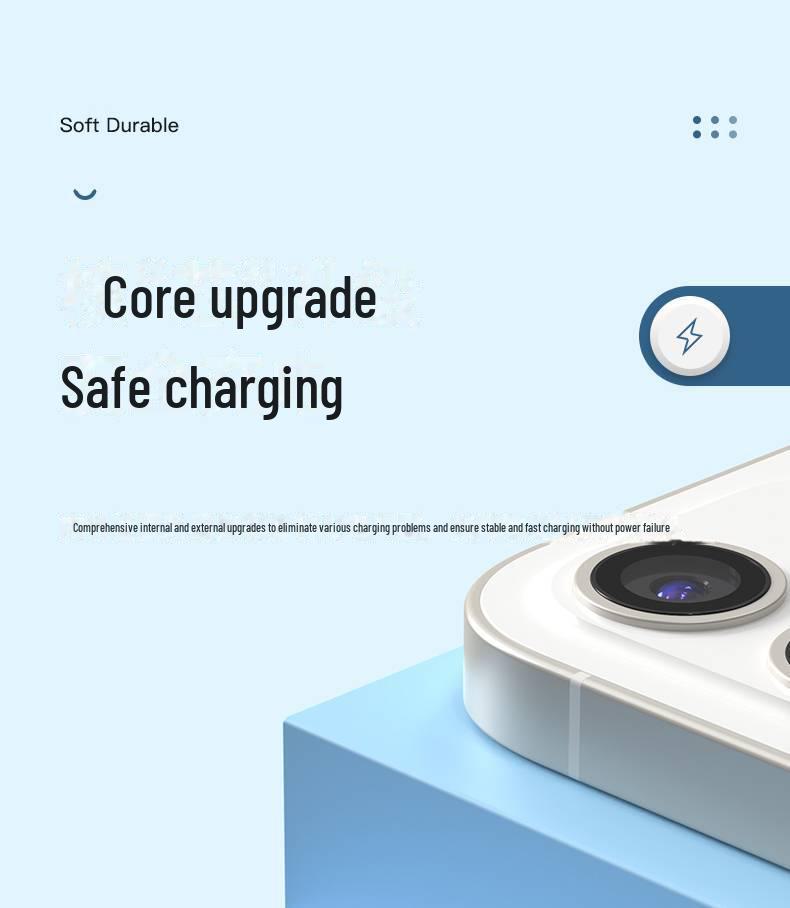 PISEN 1.2м Силиконовый кабель Lightning - Цвет макарон, Быстрая зарядка для Apple