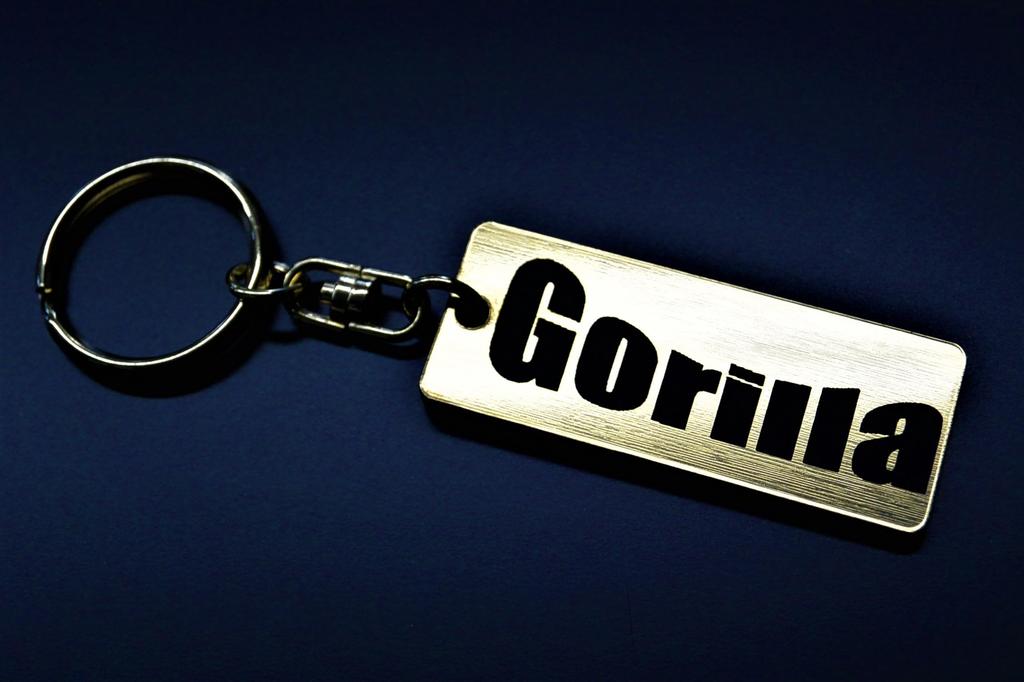 Ключница-брелок Gorilla Gold Black с двойным кольцом, акриловая, оригинальная, 50 AB27 Z50J, Запчасти на заказ A-601-1 &