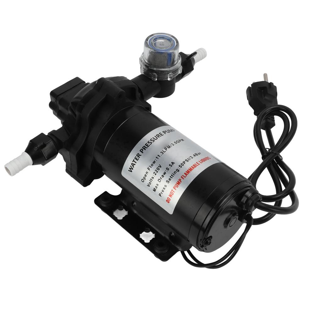 11.3LPM 50PSI Water Pressure Diaphragm Pump Self Priming for Car RV Yacht Marine Boat