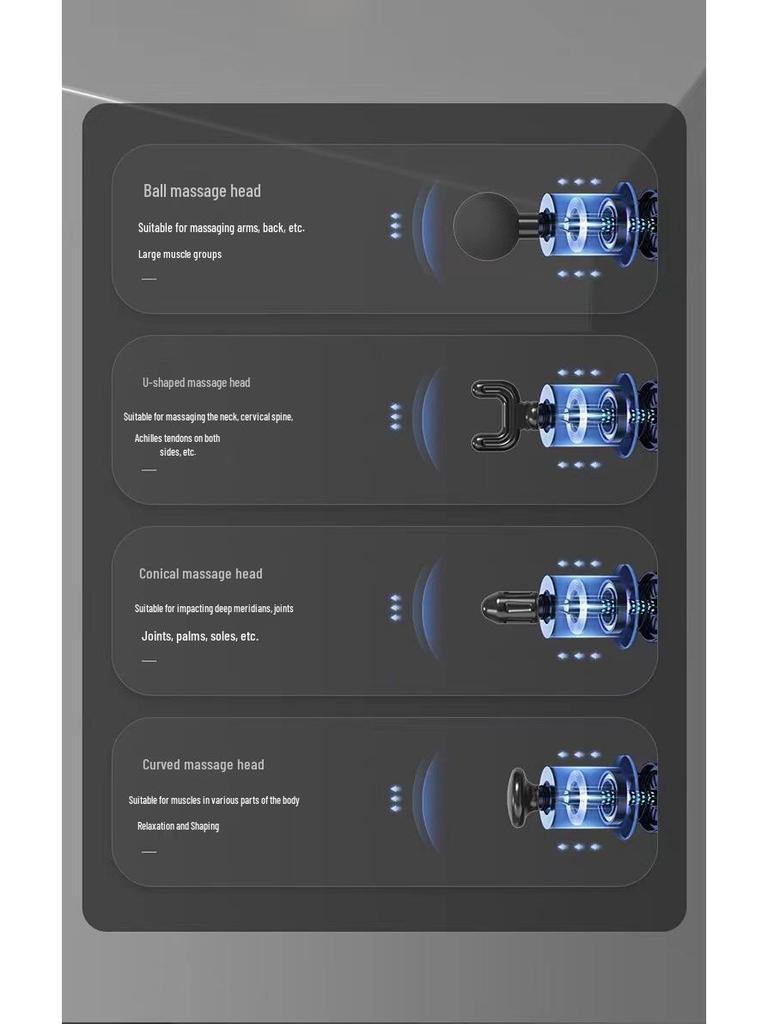Мини Электрический Фасциальный Пистолет для Расслабления Мышц и Фитнеса