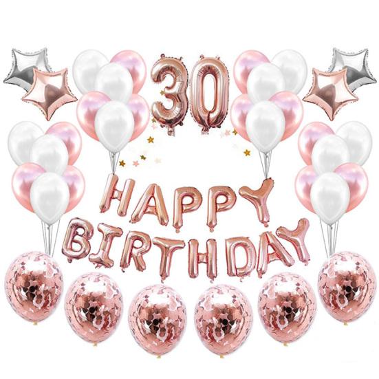 С Днем Рождения Набор Номеров Звездные Шары Конфетти Ресторан Домашняя Вечеринка Декор