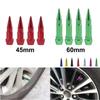 4pcs Car Tires Rim Valve Aluminum Car Wheel Tire Valve Caps Colorful Spiked Lug Nuts Wheel Air Valve Cover Automobile Parts
