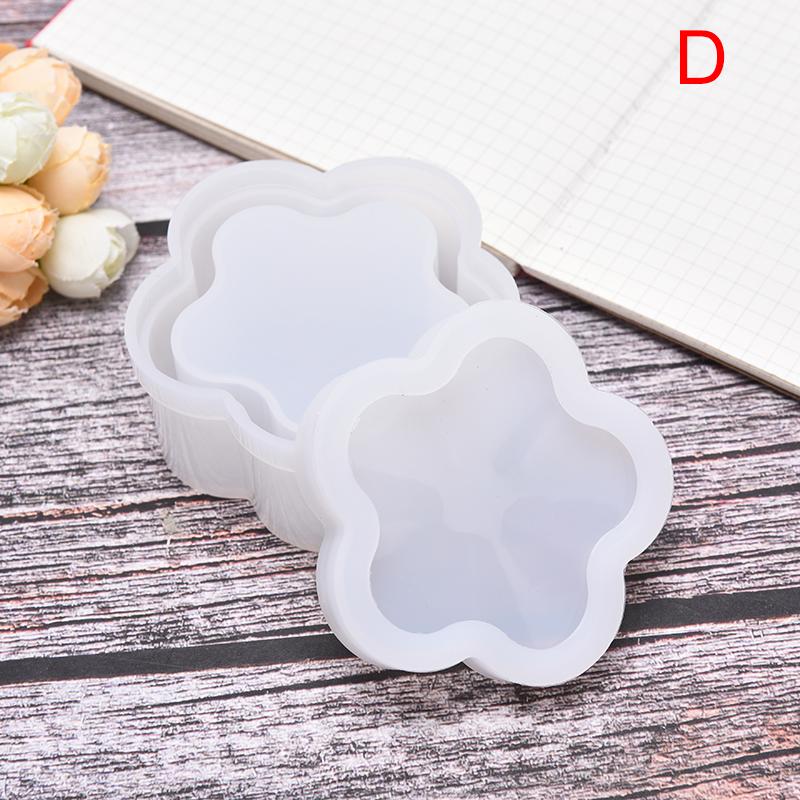 Heart Shape Resin Silicone Mold Hexagon Storage Box Mold Diy Table Jewelry Box