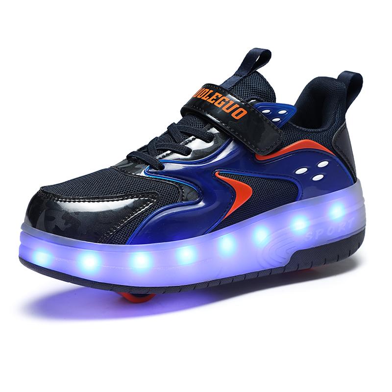 Детская модная обувь Rampage с одинарным и двойным шкивом, спортивная обувь с подсветкой, спортивная обувь, обувь для досок