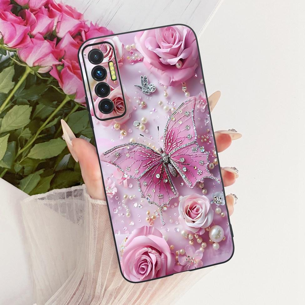 Чехол Для Tecno Camon 17P Чехол Силиконовый Милый Кот Роскошный Модный Забавный Расписной Чехол Для Телефона Для Tecno Camon 17P CG7 CG7n