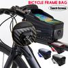 1L Bike Bag Bicycle Front Cell Mobile Phone Case Holder with Touchscreen Top Tube Cycling Bag Reflective MTB Bike Accessories