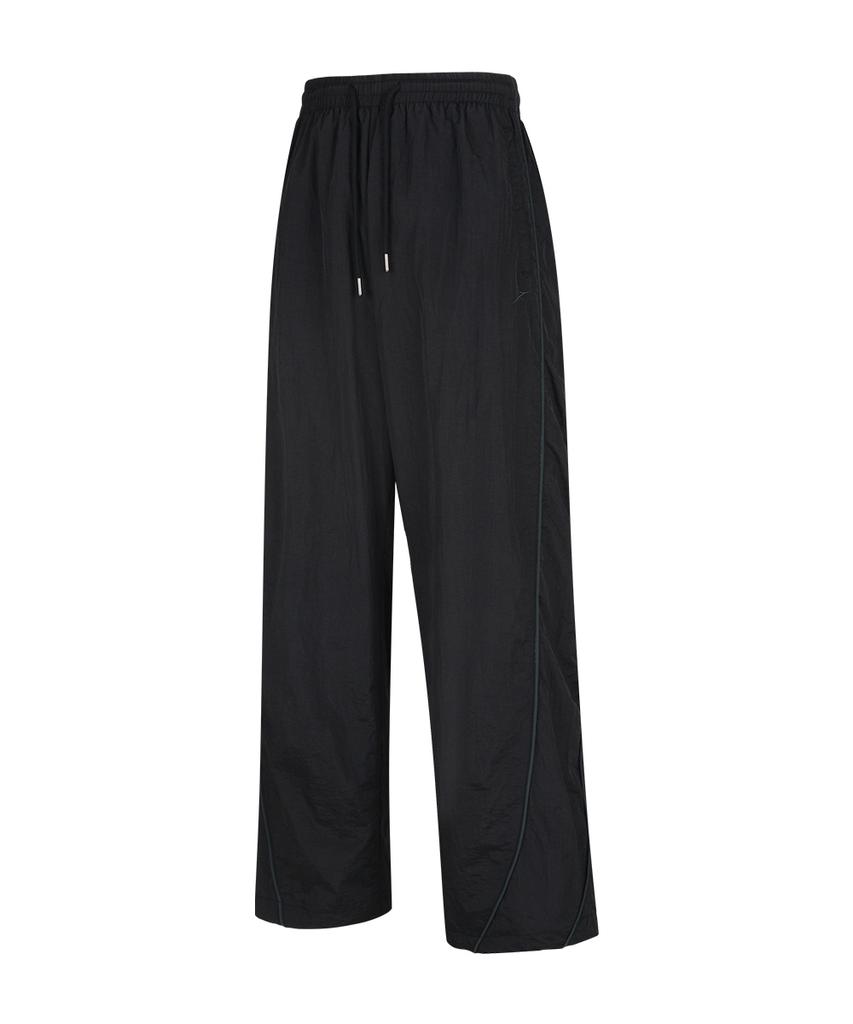 NINEZ Sporty Piping Curved Track Pants (2 Colors)