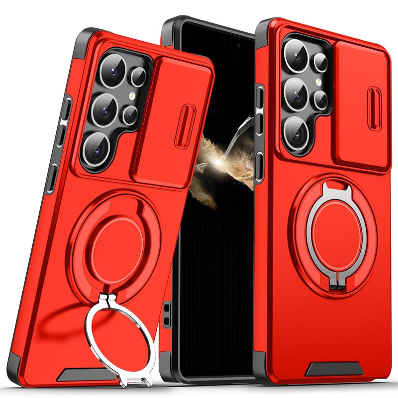 Чехол-кольцо Armor для Samsung Galaxy S24 S23 Plus S21 S22 S25 Ultra S20 FE A54 A55 A16 A36 A56 A17 5G с защитой объектива