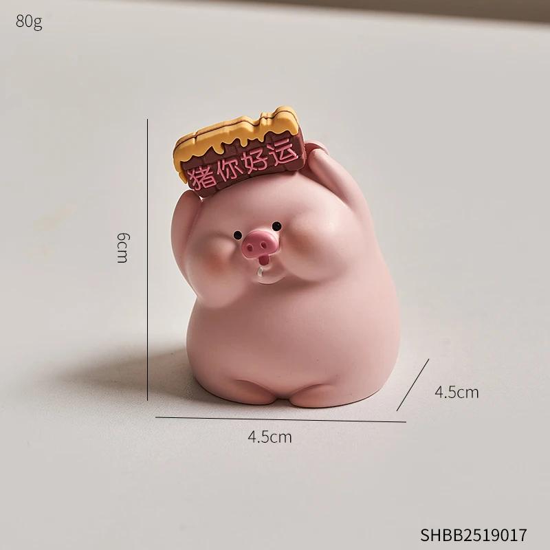 Художественный милый поросенок офисный стол креативное украшение девушка стол украшение автомобиль эмоциональная стабильность исцеление автомобиль сейф
