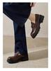 Saturday ST&SAT metal square buckle loafers