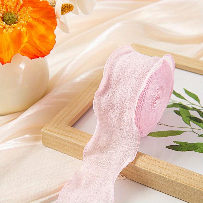 1 шт. Кружевная плиссированная лента для DIY, букеты для торта, цветы, пряжа «рыбий хвост», упаковка, льняная волнистая кружевная лента